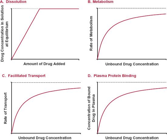 Phenytoin saturable kinetics