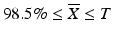 
$$ \overline{X}>101.5 $$
” src=”/wp-content/uploads/2016/07/A330233_1_En_24_Chapter_IEq8.gif”></SPAN>, then <SPAN class=EmphasisTypeItalic>M</SPAN> = 101.5</DIV></DIV><br />
<DIV class=ClearBoth> </DIV></DIV></DIV></DIV></DIV><br />
<DIV class=ClearBoth> </DIV></DIV><br />
<DIV class=ListItem><SPAN class=ItemNumber>b.</SPAN><br />
<DIV class=ItemContent><br />
<DIV id=Par13 class=Para>Case 2: <SPAN class=EmphasisTypeItalic>T</SPAN> > 101.5<br />
<DIV class=OrderedList><br />
<DIV class=ListItem><SPAN class=ItemNumber>i.</SPAN><br />
<DIV class=ItemContent><br />
<DIV id=Par14 class=Para>If <SPAN id=IEq9 class=InlineEquation><IMG alt=