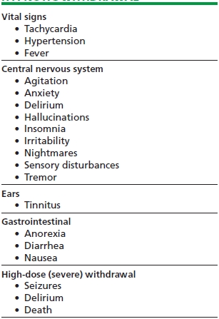 Management Of Sedative Hypnotic Intoxication And Withdrawal Basicmedical Key