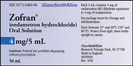 Liquid Zofran Dosage Chart