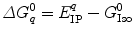 
$$ \varDelta G_q^0=E_{\mathrm{ IP}}^q-G_{\mathrm{ Iso}}^0 $$
