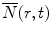 
$$ \overline{N}(r,t) $$
