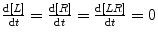 $$ \frac{{{\text{d}}\left[ L \right]}}{{{\text{d}}t}} = \frac{{{\text{d}}\left[ R \right]}}{{{\text{d}}t}} = \frac{{{\text{d}}\left[ {LR} \right]}}{{{\text{d}}t}} = 0 $$